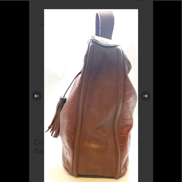 Coach Mocha Leather Shoulder Bag - Picture 5 of 16